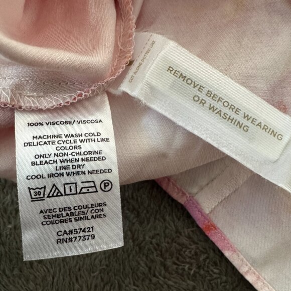 NWT Ann Taylor Maxi Dress XS Petal Pink Sleeveless Viscose Summer Vacation - Picture 6 of 7